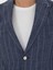 Erkek İndigo Slim Fit %100 Keten Ceket 50284602-VR028 7