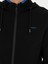 Erkek Siyah Regular Fit Kapüşonlu Sweatshirt 50284611-VR046 7