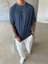 Old Money Ottoman Kumaş Basic T-Shirt - Mavi 2
