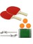 16943 Fileli Raket Seti 2 Ahşap Raket, 3 Plastik Top ve File 1