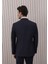 Erkek Yünlü Slim Fit Sivri Yaka Yelekli Takım Elbise 3