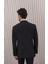 Erkek Yünlü Slim Fit Sivri Yaka Yelekli Takım Elbise 5