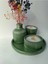 Crafts Tasarım 4 Lü Dekoratif Mum Seti Zeytin Gold Renkli 3