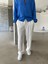 Tensel Kumaş Baggy Fit Pantolon-Beyaz 2