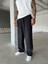 Tensel Kumaş Baggy Fit Pantolon-Siyah 1
