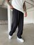 Tensel Kumaş Baggy Fit Pantolon-Siyah 3