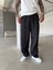 Tensel Kumaş Baggy Fit Pantolon-Siyah 4
