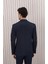 Erkek Likralı Beli Ipli Slim Fit Mono Yaka Takım Elbise 5