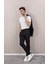 Erkek Likralı Beli Ipli Slim Fit Mono Yaka Takım Elbise 3
