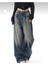 Baggy Jean Pantolon Yeşil Tint Yıkamalı 1