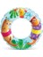 Renkli Baskılı Şeffaf Simit 61 cm, Eğlenceli ve Dayanıklı Oyuncak Şekli, 3+ Yaş 4