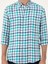 Erkek Turkuaz Regular Fit %100 Keten Gömlek 50284418-VR093 6