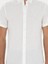 Erkek Beyaz Slim Fit Keten Karışımlı Kısakol Gömlek 50288558-VR013 6