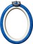 Mavi Renk Plastik Oval Pano Kasnak - Nakış Kasnağı 5'li Set 3