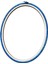 Mavi Renk Plastik Oval Pano Kasnak - Nakış Kasnağı 5'li Set 5