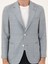 Erkek Siyah Slim Fit Keten Karışımlı Ceket 50294201-VR036 6