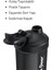 Shaker Karıştırıcı Sporcu Protein Shaker 550 ml Siyah 4