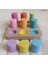 Montessori Eşleştirme Tablalı Silindir Seti - 9 Renk 2