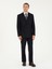 Erkek Koyu Lacivert Slim Fit Çizgili Kruvaze Takım Elbise 50293931-VR100 1