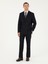 Erkek Koyu Lacivert Slim Fit Çizgili Kruvaze Takım Elbise 50293931-VR100 3