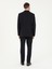 Erkek Koyu Lacivert Slim Fit Çizgili Kruvaze Takım Elbise 50293931-VR100 5
