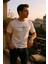 Erkek Slim Fit Enjeksiyon Baskılı Pamuklu T-Shirt 1