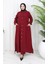 Çıtçıtlı Tunik Pantolon Ikili Takım 0097-03 Bordo 2
