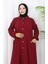 Çıtçıtlı Tunik Pantolon Ikili Takım 0097-03 Bordo 4