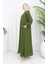 Çıtçıtlı Tunik Pantolon Ikili Takım 0097-08 Haki 3