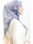 Etnik Desen Soft Eşarp 90200-04 Lacivert 3