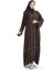 Modal Kumaş Biyeli Abaya Ferace 4470-01 Kahverengi 2