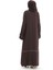 Modal Kumaş Biyeli Abaya Ferace 4470-01 Kahverengi 5