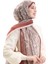 Karaca Desenli Cotton Şal 82003-08 Krem Kiremit 2