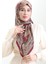 Karaca Desenli Kupra Eşarp 81093-07 Bordo Sarı 2