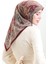 Karaca Desenli Kupra Eşarp 81093-07 Bordo Sarı 3