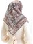 Karaca Desenli Cotton Eşarp 81094-10 Kahverengi Kiremit 3
