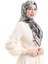 Karaca Desenli Cotton Eşarp 81094-03 Siyah Yeşil 2