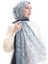 Karaca Desenli Cotton Şal 82003-02 Bebek Mavisi Lacivert 2