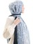 Karaca Desenli Cotton Şal 82003-02 Bebek Mavisi Lacivert 3