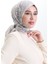 Karaca Desenli Cotton Eşarp 81094-02 Pudra Krem 2