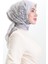 Karaca Desenli Cotton Eşarp 81094-02 Pudra Krem 3