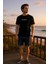 Erkek Slim Fit Los Angeles Baskılı Pamuklu T-Shirt 4