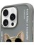 iPhone 16 Pro Uyumlu 3D Gözlük Dolar Zincir Köpek Nakış İşlemeli Kabartmalı Cool Glasses Kılıf 4