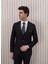 Erkek Slim Fit Sivri Yaka Yelekli Takım Elbise 5