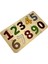 Renkli Dinozor ve Rakamlar Puzzle, Eğitici ve Montessori Öğrenme Seti, 10 parça, 3+ yaş 4