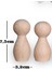 Ahşap Peg Bebek 12LI Boyama Seti -Boya Fırça DAHIL-502212 2