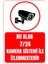 35 x 50 Bu Alan 7/24 Kamera Sistemi ile Izlenmektedir Folyo Baskı Sticker Uyarı Levhası 1