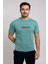 Erkek Slim Fit Enjeksiyon Baskılı Pamuklu T-Shirt 1