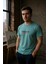 Erkek Slim Fit Enjeksiyon Baskılı Pamuklu T-Shirt 5