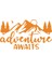 Adventure Awaits Sticker 17X17 cm Turuncu 1